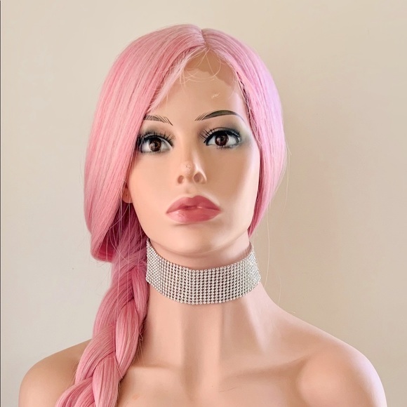 Pretty In Pink 36” Premium Fiber Lace Front Wig for Daily Wear/Costumes/Events… - Picture 3 of 16